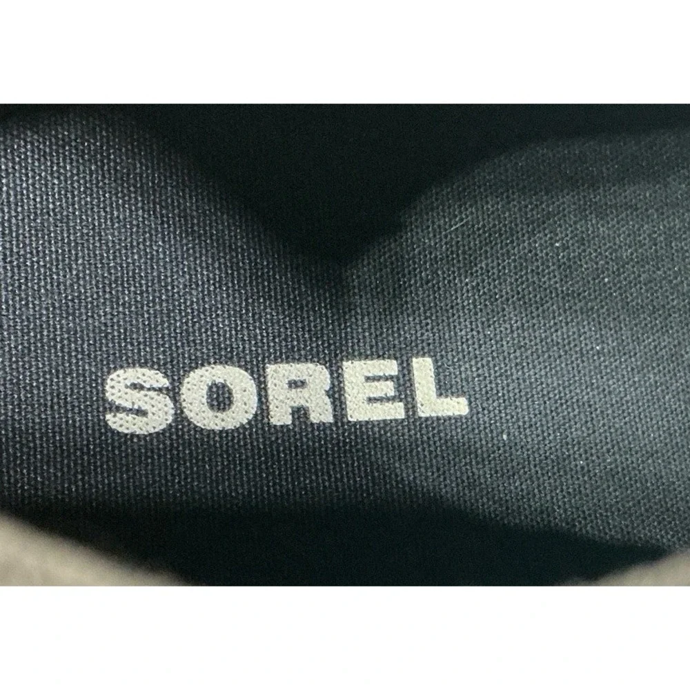SOREL Joan of Arctic Wedge II Youth Girls Slip In Booties Tan Leather Size US 5